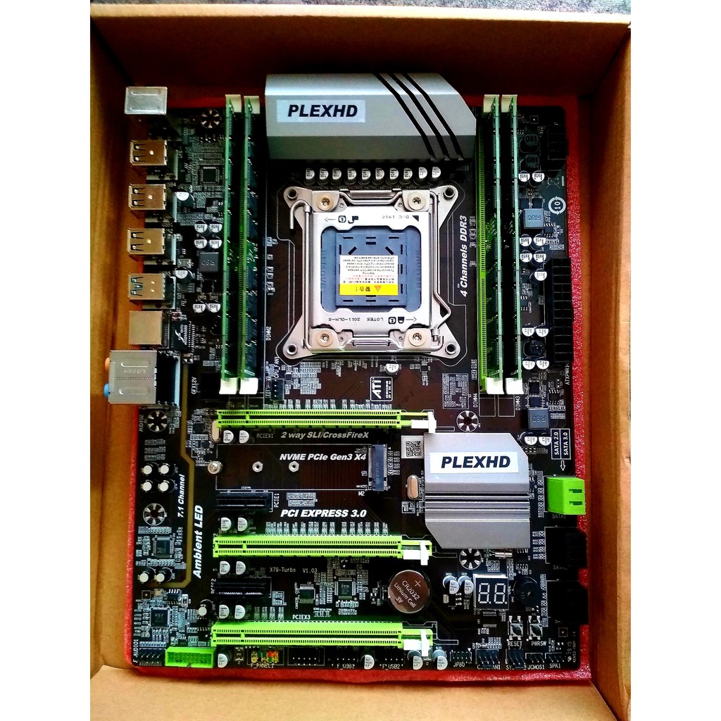 Combo Main X79 PLEX HD + E5 2689 + RAM 32GB ECC - Tặng Fan CR-1000 RẺ NHẤT