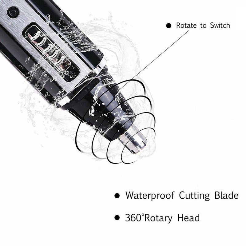 [Hàng mới về] Máy tỉa lông mũi/tai 4 trong 1 sạc USB chạy điện bền bỉ chăm sóc mặt cho nam