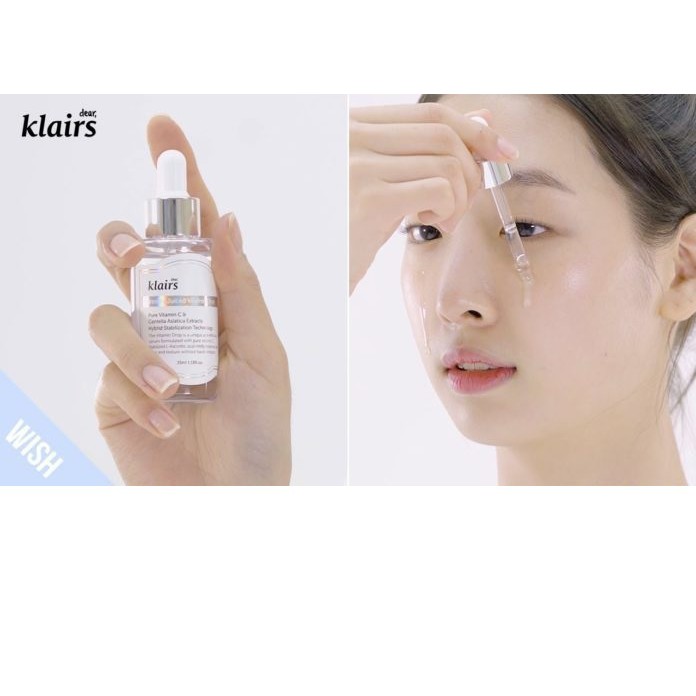 Tinh Chất dưỡng trắng giảm thâm mụn, Klairs Freshly Juiced Vitamin Drop 35ml.