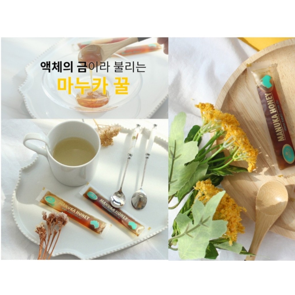 [BEE2] MANUKA honey straws - Mật ong Manuka dạng gói tiện lợi (MGO 550+)