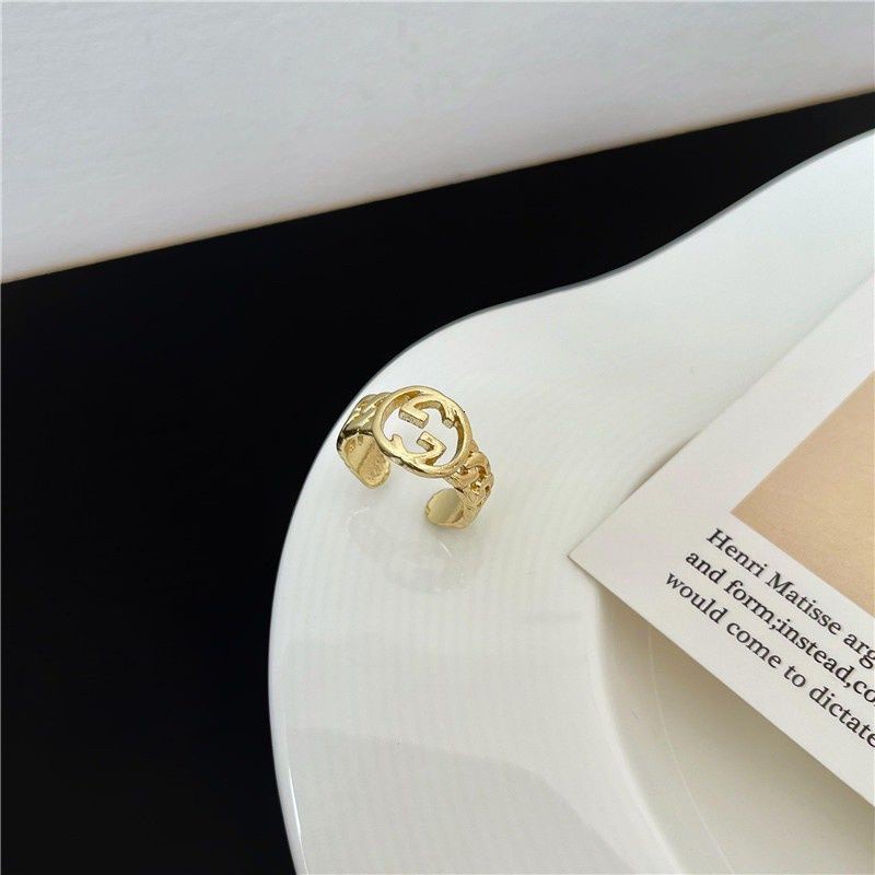 Nhẫn Hở Khắc Chữ Phong Cách Hip Hop Thời Trang Cá Tính