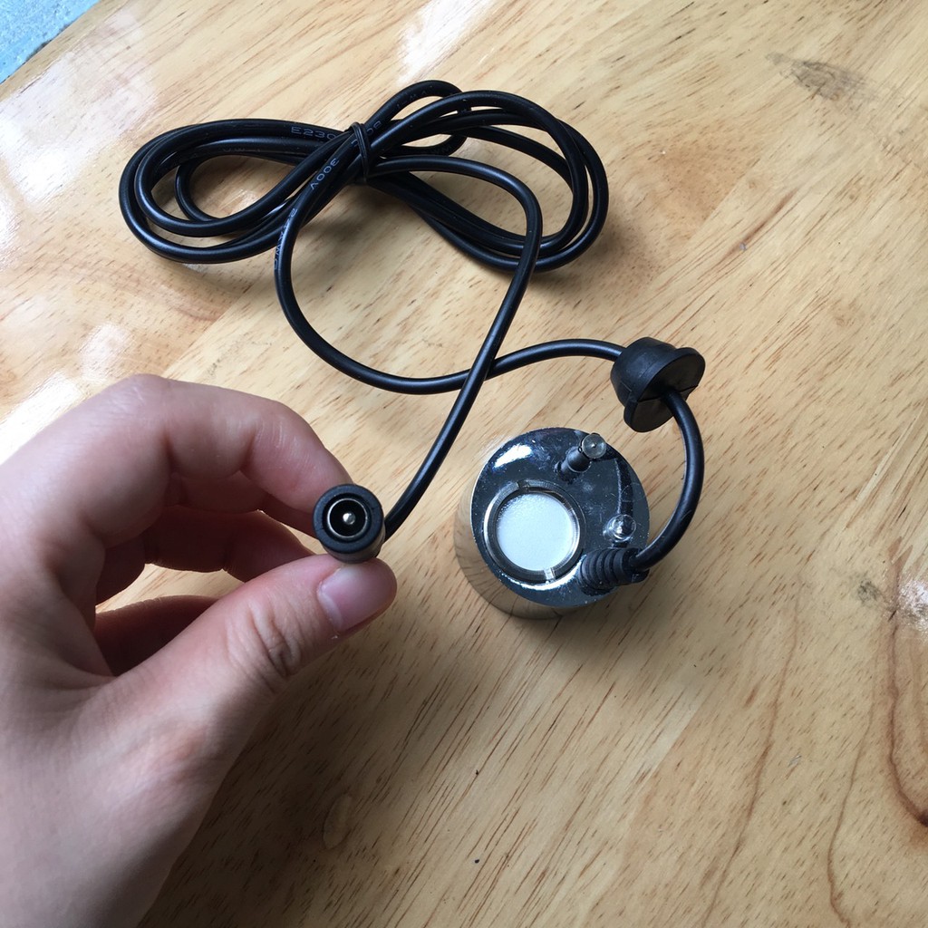Máy Phun Sương tạo ẩm 12 LED – bán riêng Động cơ tạo hơi nước sương khói bể cá, non bộ / Nguồn Adapter 24V 1A