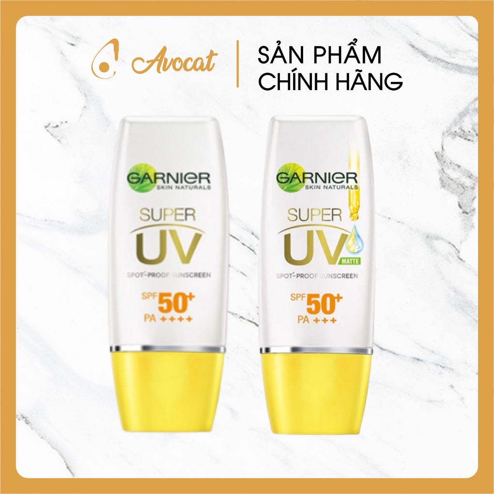 30ml - Kem Chống Nắng Garnier Light Complete Super UV / Matte Làm Sáng Da SPF50+
