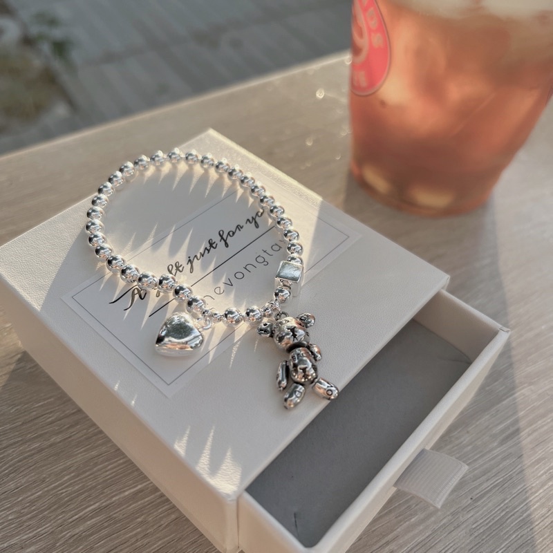 [ẢNH THẬT] Vòng bi tag gấu inox xinh đẹp