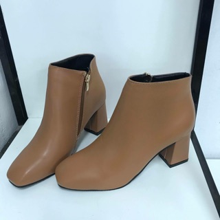 Boot nâu mũi tròn