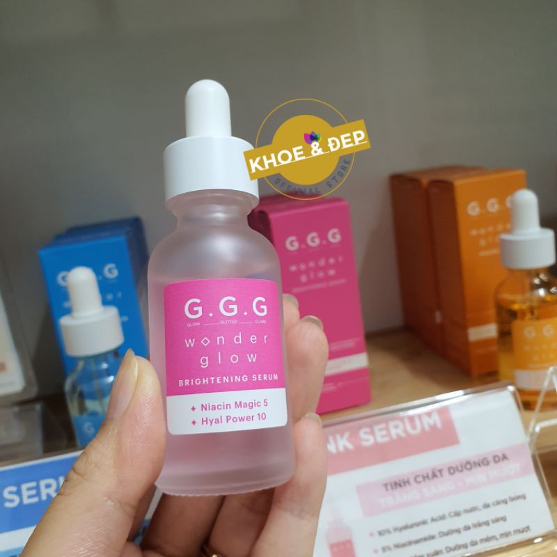 Serum GGG Dưỡng Sáng Da và Cấp Ẩm Wonder Glow Brightening Serum 30ml, Màu Hồng | BigBuy360 - bigbuy360.vn