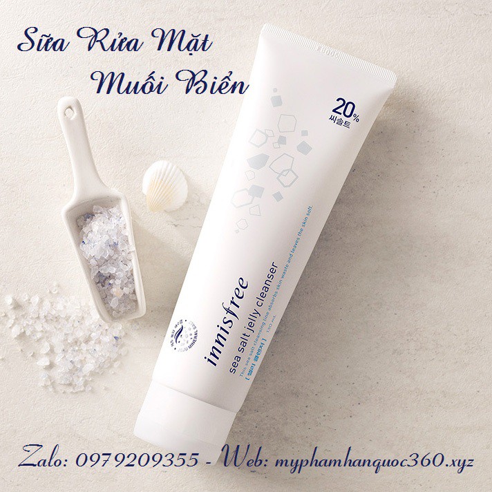 Sữa Rửa Mặt Muối Biển Cho Da Khô Innisfree Sea Salt Jelly Cleanser 130ml