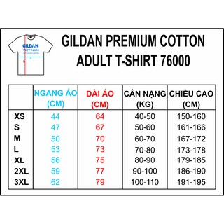 [ÁO THUN MỸ] Áo thun Gildan Premium màu đỏ [MÃ: 40C-76000]