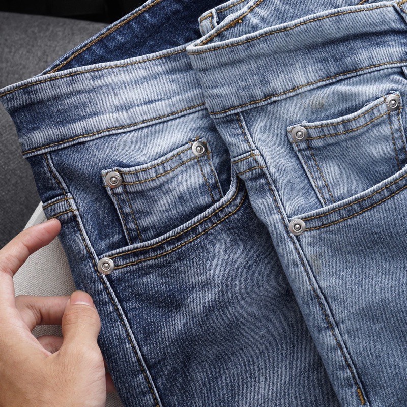 [⚡Cực Hot VNXK⚡] Quần jean nam cắt lai thời trang Hàn Quốc skinny co giãn | BigBuy360 - bigbuy360.vn
