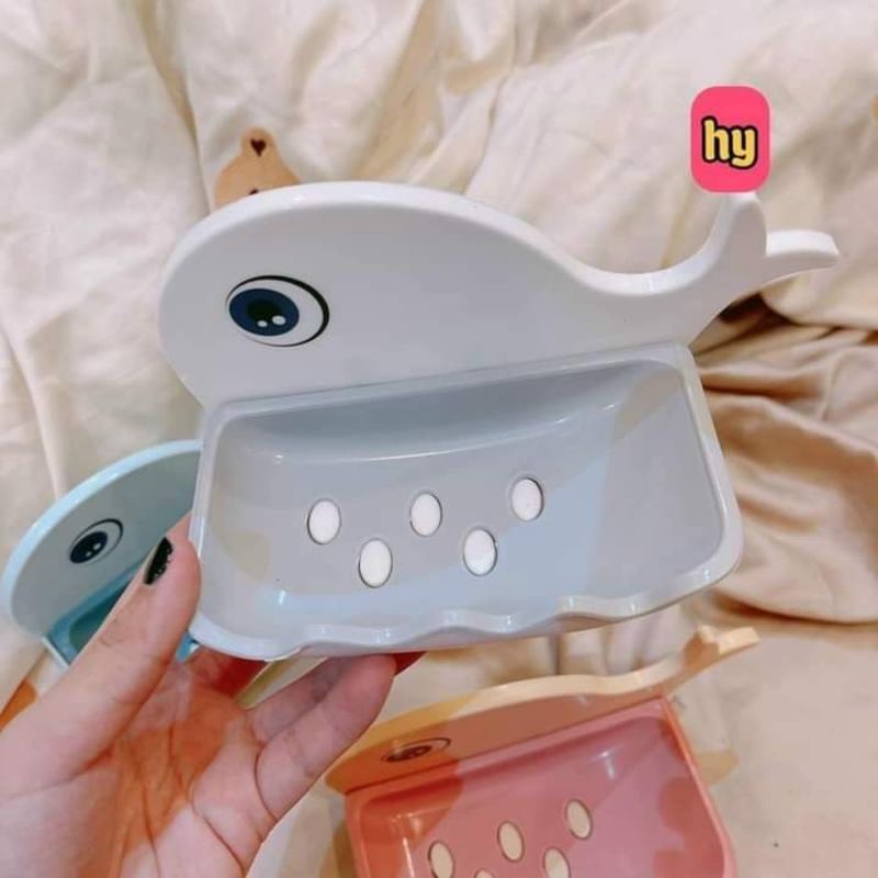 KHAY ĐỰNG XÀ PHÒNG DÁN TƯỜNG KÈM CÁ HEO