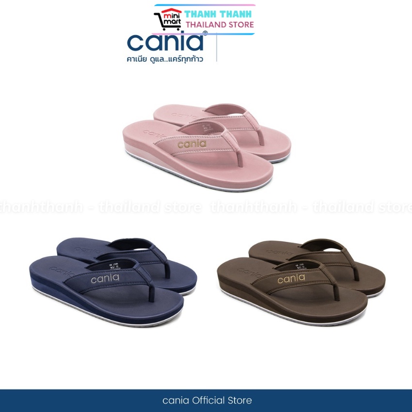 Dép nữ xỏ ngón đế cao Thái Lan CANIA CW 11379, dép nữ đi nhẹ, êm chân