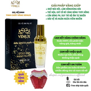 [Rửa Là Hồng] Dung Dịch Vệ Sinh Phụ Nữ, Gel Vệ Sinh Venux Khử Mùi Giảm Thâm Ngứa, Tinh Chất Vàng Hàng Chính Hãng
