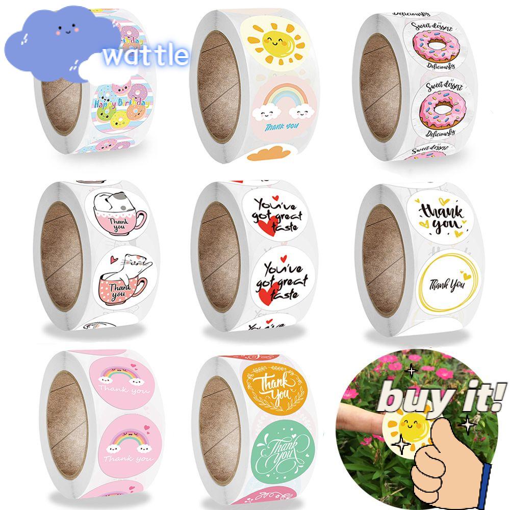 Miếng Dán Trang Trí Hình Chữ Thank You Màu Cầu Vồng Độc Đáo DIY