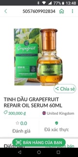 Tinh Dầu Tinh chất bưởi kích mọc tóc