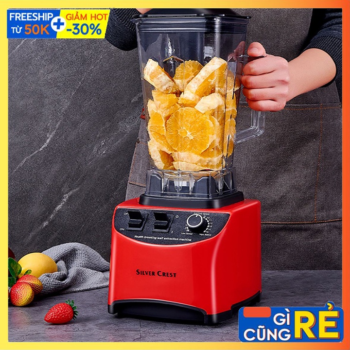 Máy xay sinh tố Silver Crest 3500W pha chế sinh tố, thực phẩm dễ dàng.