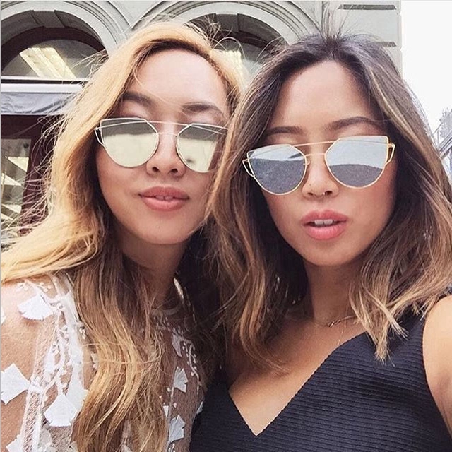 Kính mát SAMJUNE mắt mèo thời trang cho nữ