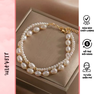 Vòng tay 2 hàng phối size 4 + 7 li
