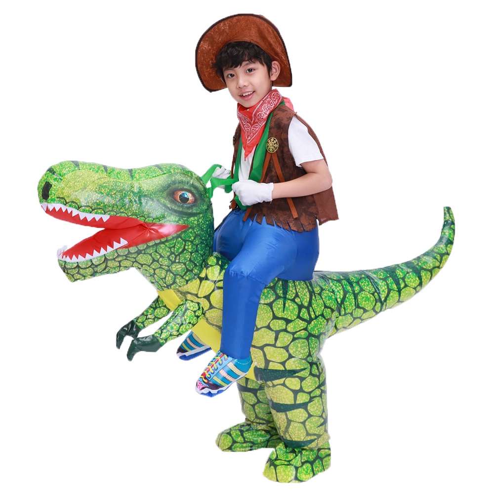 Bộ Đồ Bơm Hơi Hóa Trang Khủng Long 3D Cho Bé Dịp Halloween