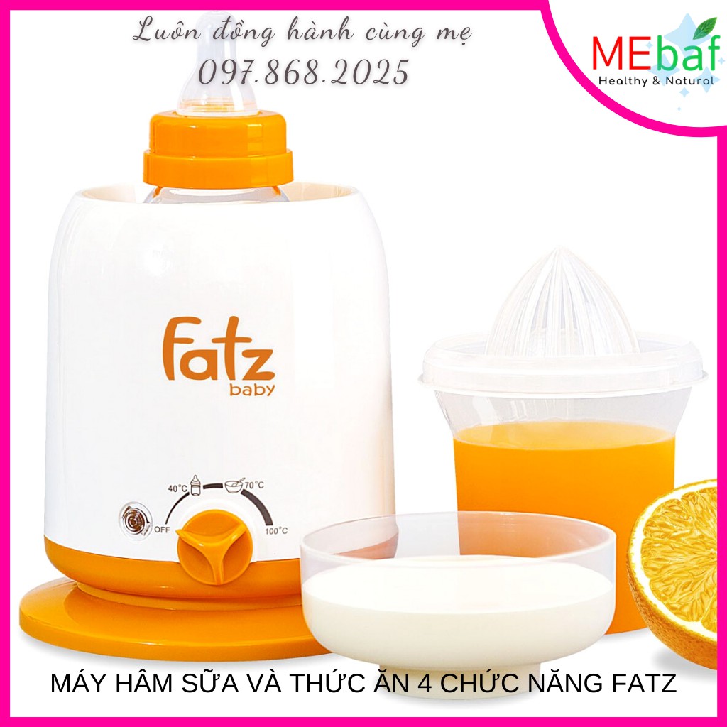 [CHÍNH HÃNG] Máy Hâm Sữa Và Thức Ăn Siêu Tốc 4 Chức Năng Fatz New