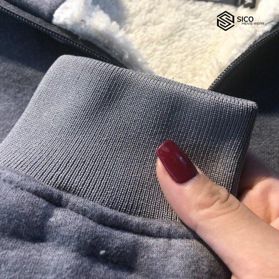[Mã Giảm 15K: SICOGG15K] Áo Khoác Nỉ Lót Lông Cừu - SicoMenswear -  Dày dặn, ấm ấp | BigBuy360 - bigbuy360.vn