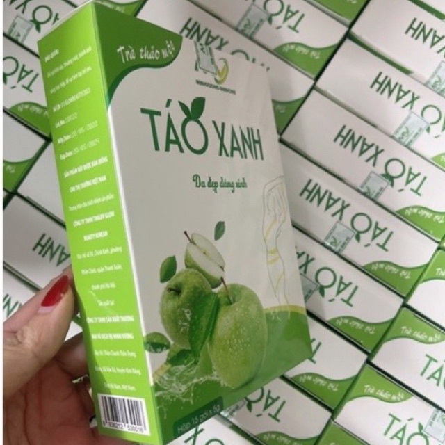 Trà detox táo xanh giảm cân hộp 15 gói