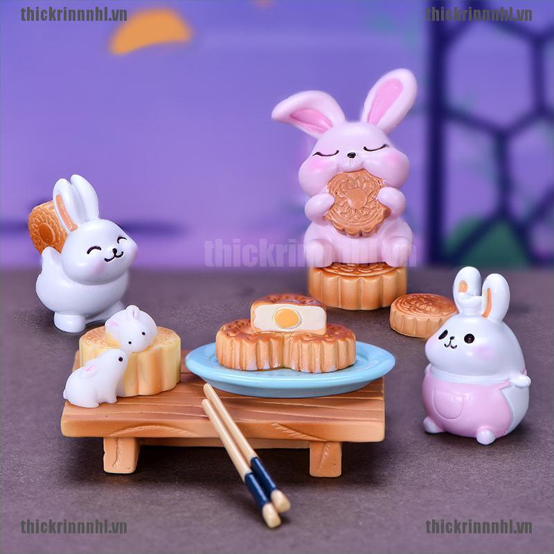 Tượng Thỏ Mini Trang Trí Tiểu Cảnh