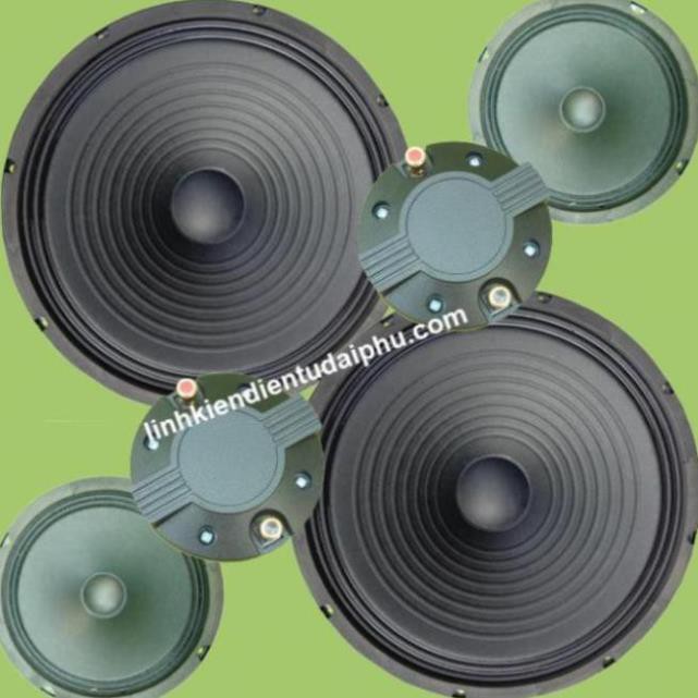 Combo loa 5 tấc đôi 2 bass 2 trung 2 treble cho mạch loa kéo TDA8954 300W - 420W