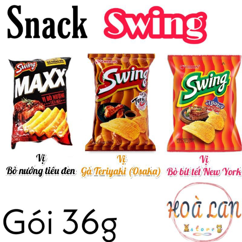 Bánh Snack Swing gói 36g (giao vị ngẫu nhiên)