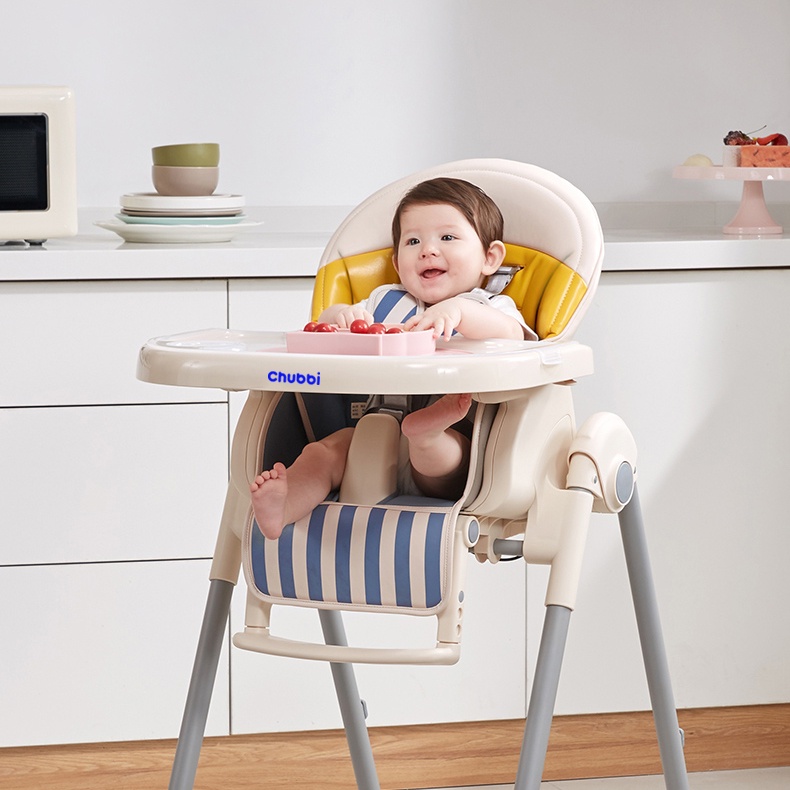 Ghế Ăn Dặm Nora Điều Chỉnh Độ Cao và Góc Ngồi, Đệm Da Cao Cấp Cho Bé Từ Sơ Sinh Đến 6 Tuổi