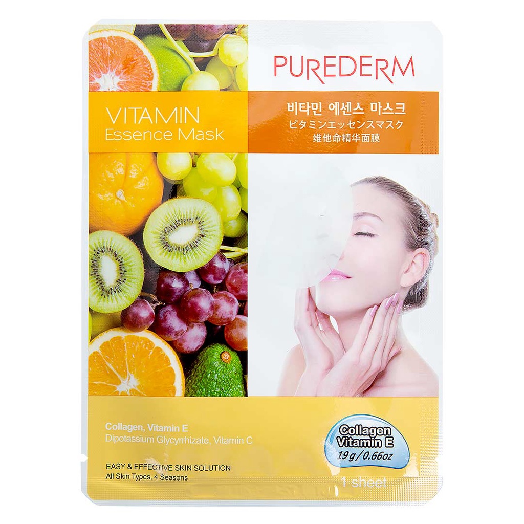 Mặt nạ dưỡng da Purederm Essense Mask - cung cấp collagen và vitamin