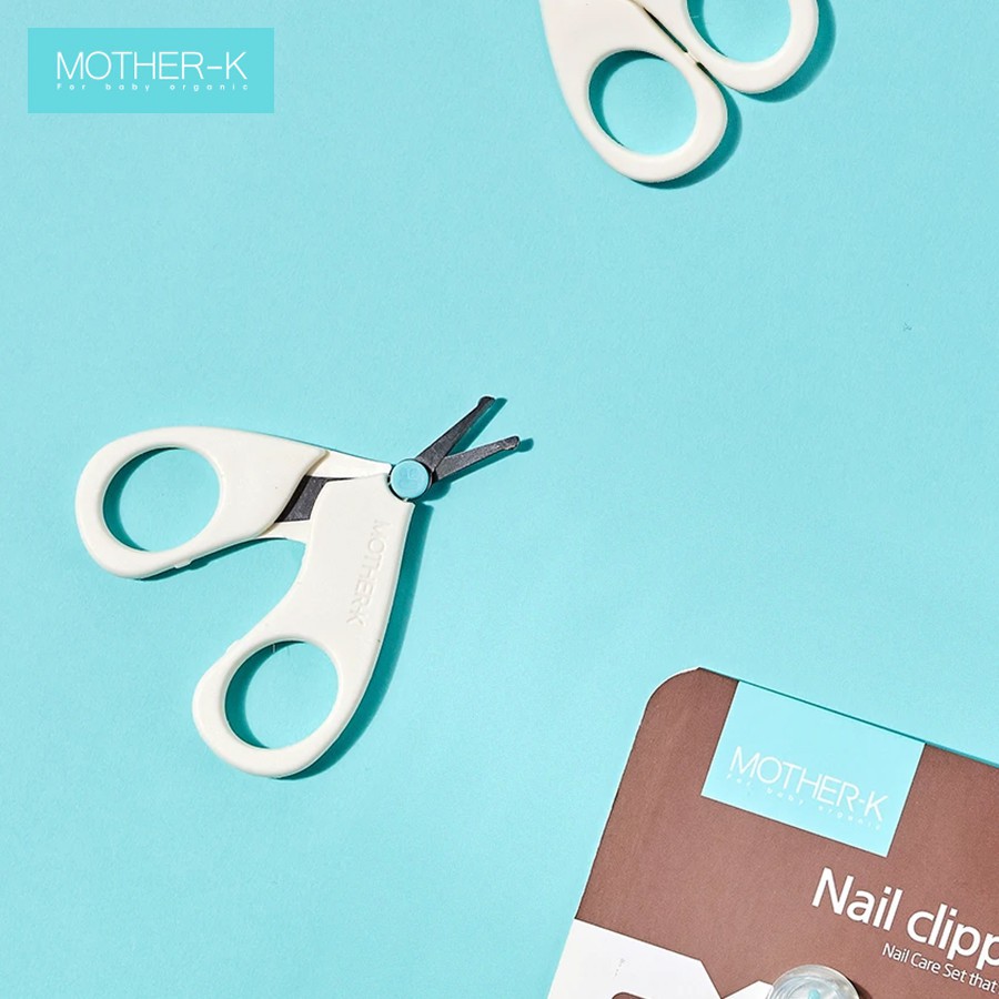 Kéo cắt móng tay sơ sinh Mother-K Hàn Quốc - kéo cắt móng cho bé Mother-K