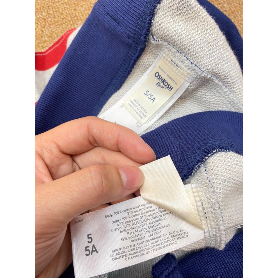 ÁO KHOÁC xuất xịn chính hãng OSHKOSH bé trai 2 -> 14 tuổi