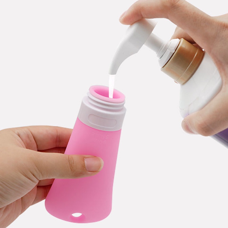 Bộ 3 Chai Chiết Mỹ Phẩm Du Lịch Bằng Silicone Tiện Dụng