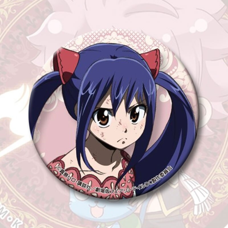 1pc Fairy Tail Lucy Anime Badge Around 58mm Backpack