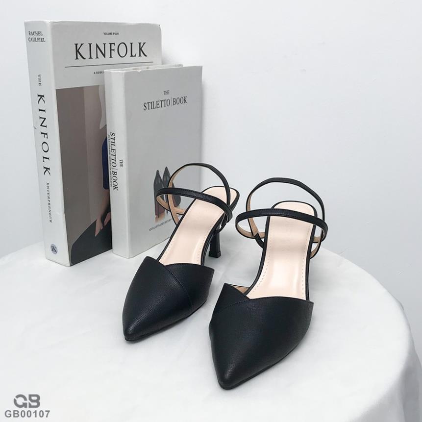 . Giày Cao Gót giayBOM Mũi Nhọn Đế Cao 5 cm GB00107 ;'