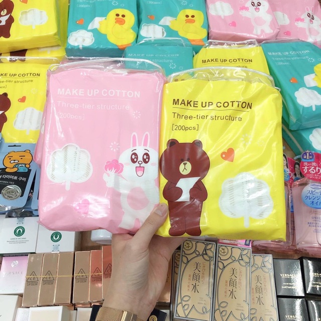 Bông Tẩy Trang Gấu Vịt Thỏ Hàn Quốc