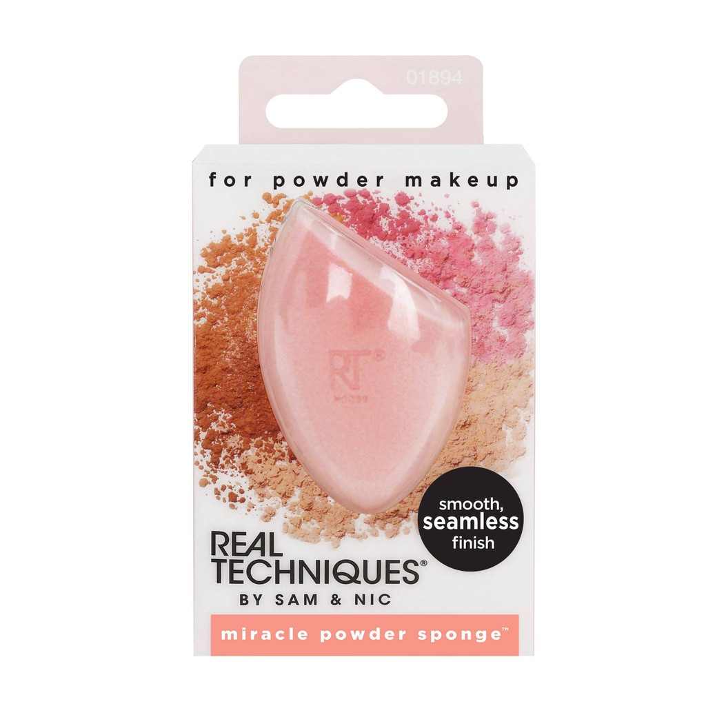 Real Techniques - Mút Tán Phấn Phủ, Phấn Nén Real Techniques Miracle Powder Sponge