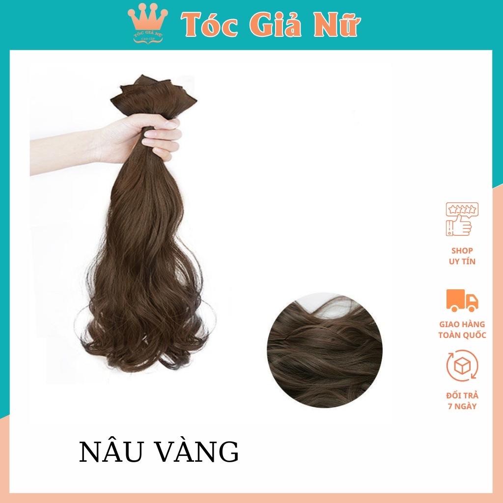 Tóc giả kẹp xoăn nữ sét 3 dải dày và dài TGN 3KEP