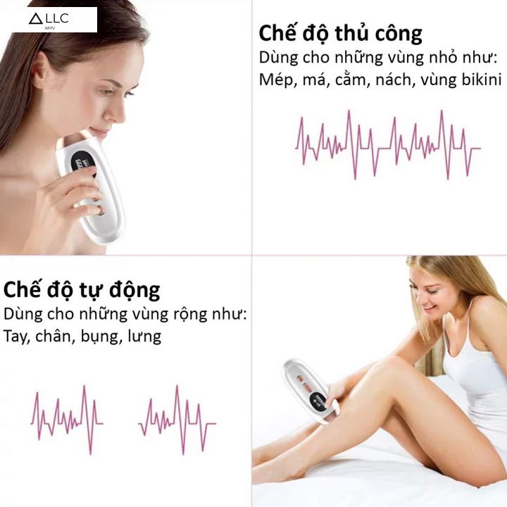 Máy triệt lông toàn thân IPL, máy triệt lông chân,lông tay không đau rát, không cần gel dùng cho vùng Bilkini