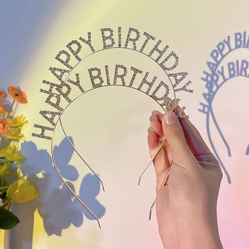 Băng Đô Đính Kim Cương Lấp Lánh Kiểu Hàn Quốc Dùng Làm Đạo Cụ Chụp Ảnh