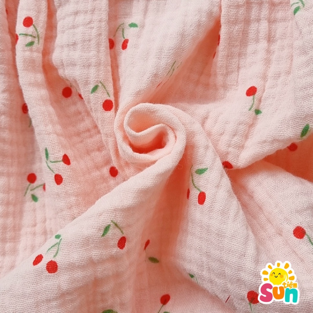 𝗧𝗮̣̆𝗻𝗴 𝗺𝘂̃ 𝘃𝗮̀ 𝗴𝗶𝗮̀𝘆 𝘃𝗮̉𝗶, size 3-12kg, vải xô muslin mềm mát, thấm hút mồ hôi, Body cho bé gái hàng thiết kế xịn đẹp