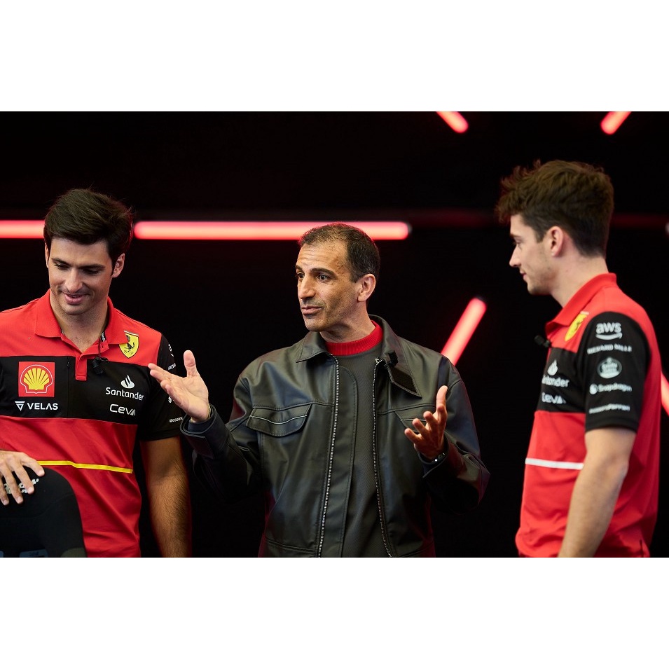 Áo Thun POLO Tay Ngắn In Logo Ferrari Leclerc 2022 Thời Trang Cho Nam