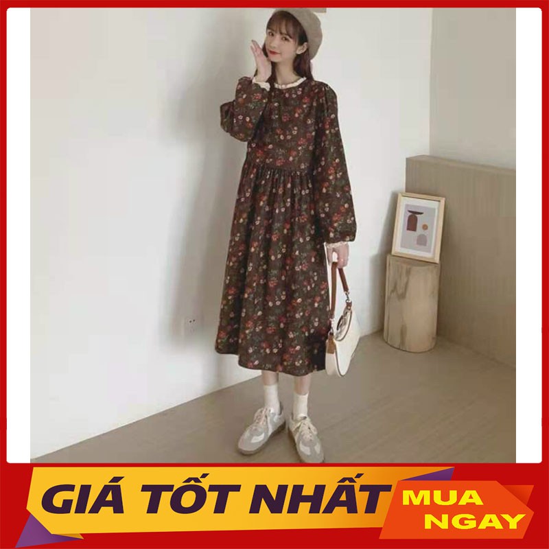 Đầm Nữ 💖 Chất Nhung Hàn Quốc Cổ Pha Ren Cực Xinh M0165