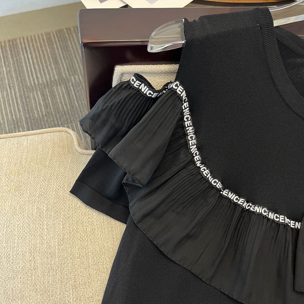 Áo Thun Tay Ngắn Thiết Kế Khoét Lỗ Nhỏ Nhắn Thời Trang Mùa Hè Mới Cho Nữ