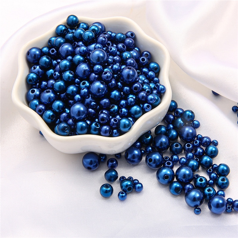 Hạt Ngọc Trai Nhựa Abs Nhiều Màu Sắc Dùng Làm Trang Sức Diy