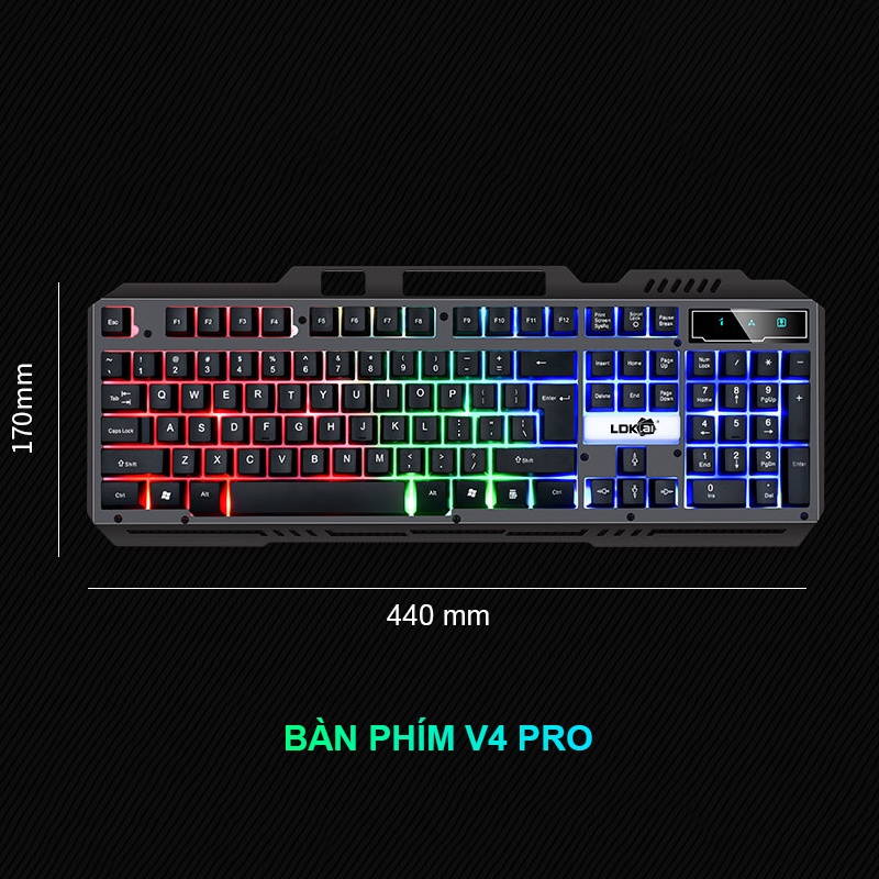 Combo 3 món bàn phím gaming Sidotech V4 pro | Chuột gaming G5 3200 DPI | Tai nghe chụp tai Q7