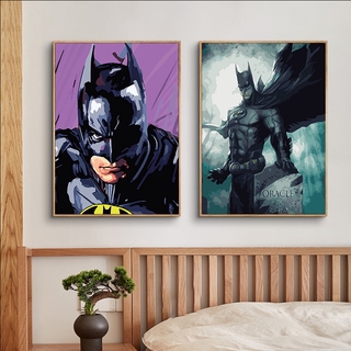 Bộ Tranh Sơn Dầu Thủ Công Hình Batman Justice League Xzbx01