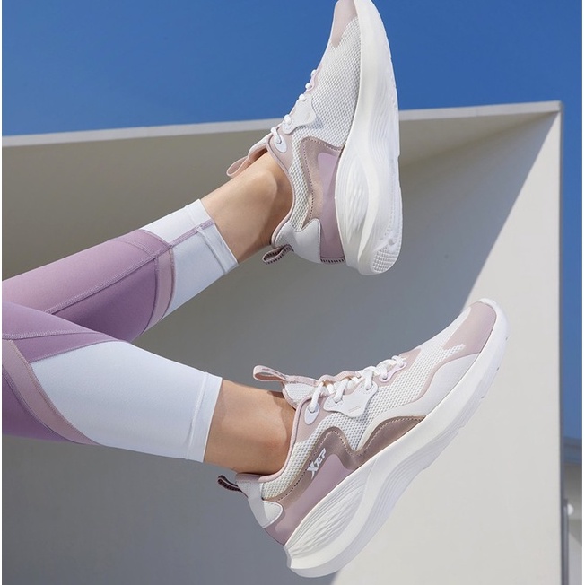 Giày chạy bộ XTEP nhẹ nhàng mềm mại thoải mái chống sốc dành cho nữ