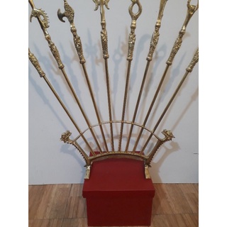 Combô Bộ bát bửu bằng đồng 65cm