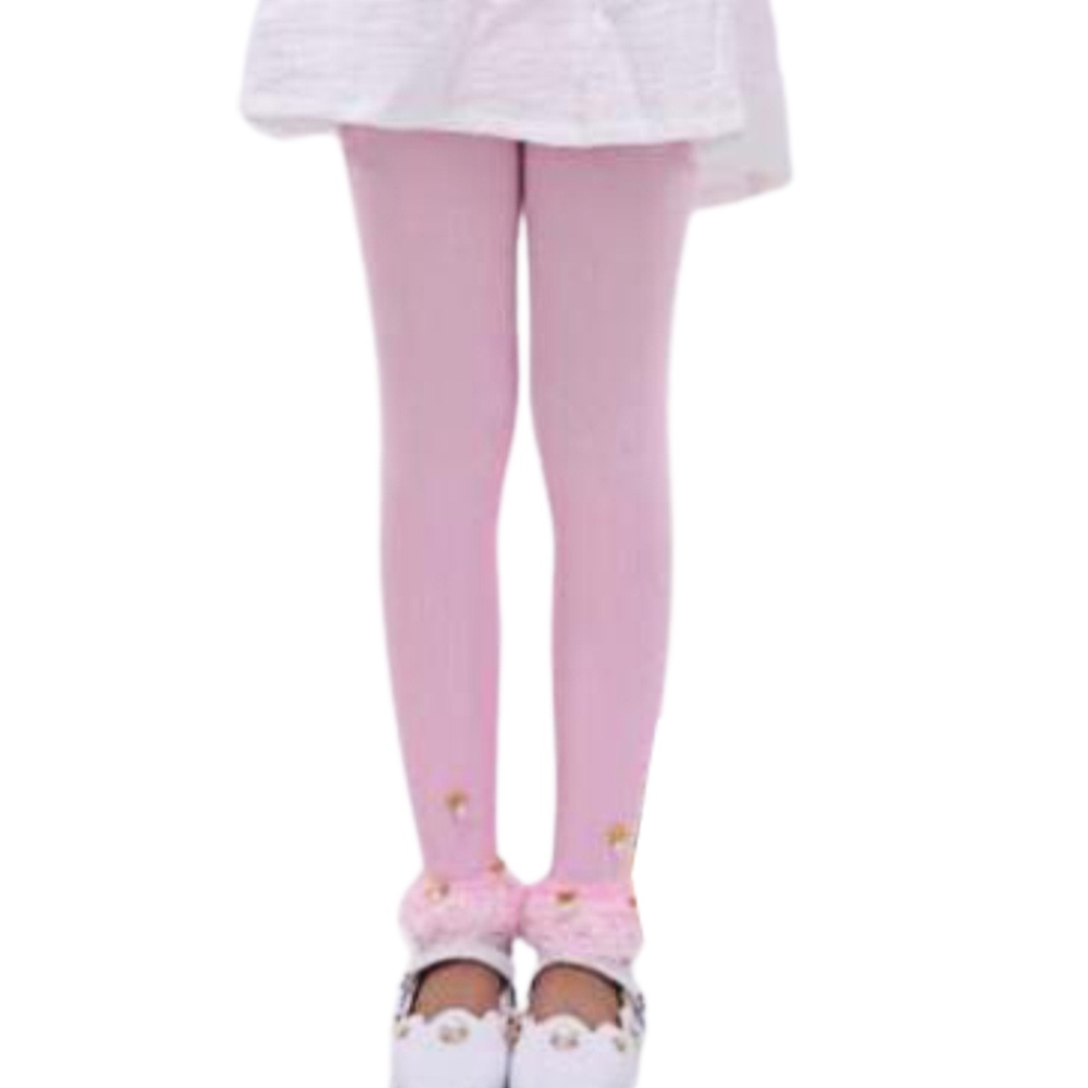 Quần legging cotton phối ren hoa phong cách hàn quốc chất lượng cao nhiều màu tùy chọn cho bé gái